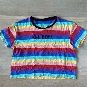 The Lost Bros Oh Boy! Cropped shirt